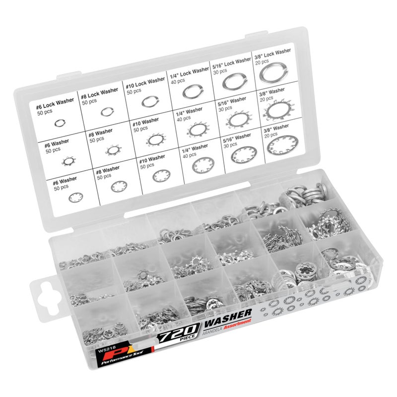 Performance Tool W5218 720pc Washer Assortment - Image 1
